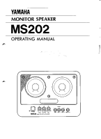 Yamaha MS-202 - Owners Manual 